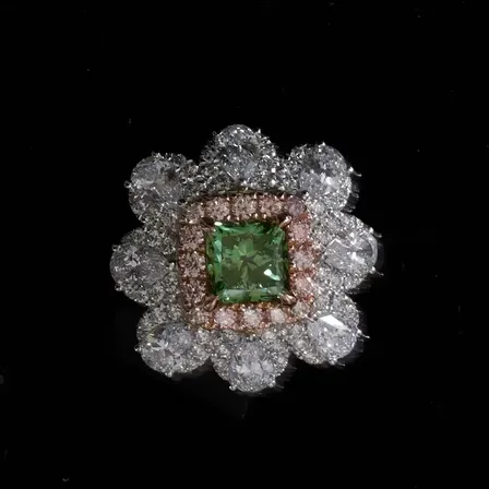 Cocktailring med diamanter i lab- grown