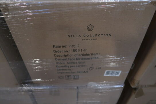 80 stk. Figur Hoved Talvik Cement Lys olivengrøn H30