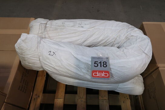 2 stk. Tæppe Laerk 200x300cm Grå/Offwhite