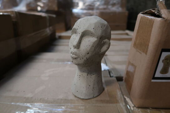 384 stk. Figur Hoved Talvik Cement Lys olivengrøn H15