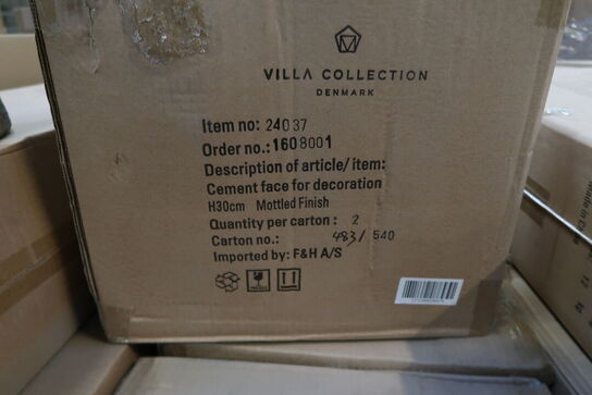 84 stk. Figur Hoved Talvik Cement Lys olivengrøn H30