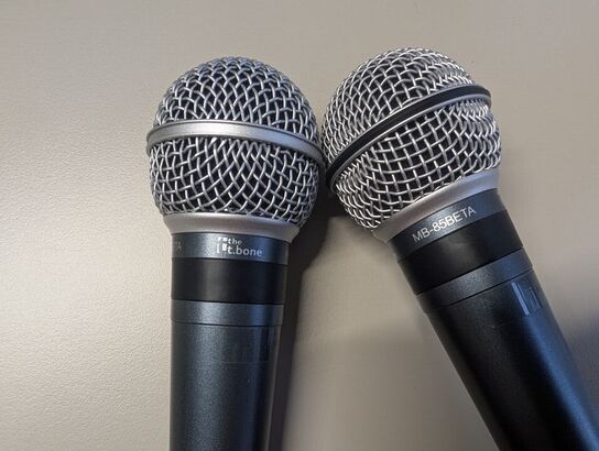 2 stk. Mikrofoner t.bone MB 85 Beta plus sssnake XLR cables