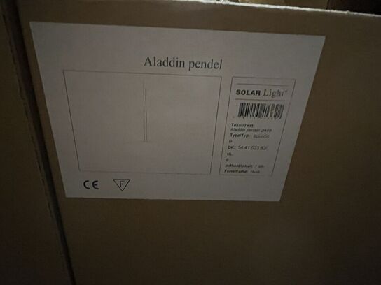 Pll. Lamper SOLAR LIGHT Aladdin Pendel (Ca. 25 Stk.)