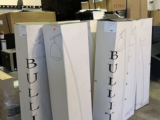 9 Stk. Lamper Bulit Hvid Aluminum