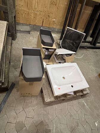 Håndvask+ VVS Messing dele + Skuffetilbehør VAUTH SAGEL