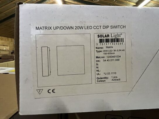 Pll. Lamper Matrix Up/Down LED Ca. 80 Stk.