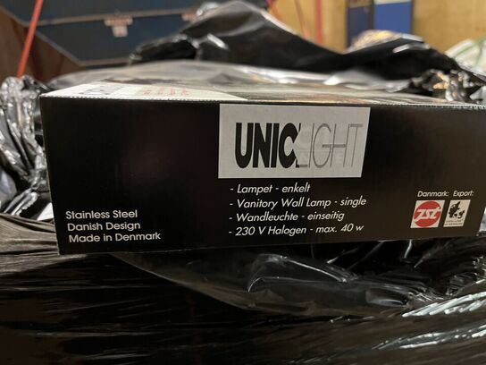 Pll. Lamper BULLIT VÆG (34 Stk.) + CIRIUS (13 Stk.)