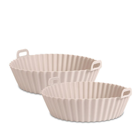 12 pk. Airfryer silikoneforme 2 stk. runde Ø16 cm og Ø20 cm