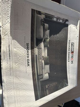 Akustikpanel 4stk (2 pakker) SMOKED OAK 52x52cm