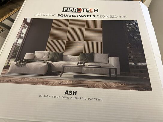 Akustikpanel 8stk (4 pakker) ASH 52x52cm