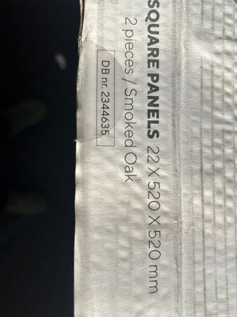 Akustikpanel 4stk (2 pakker) SMOKED OAK 52x52cm