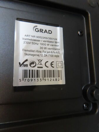 Ventilator/Varmetårn GRAD