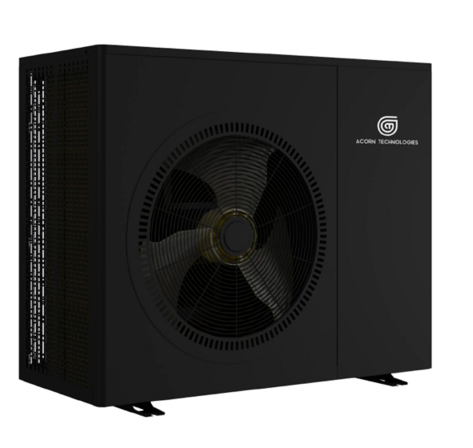 luft/vand varmepumpe 13 kW inkl. Hydrobox, varmvandsbeholder, buffertank & fødder