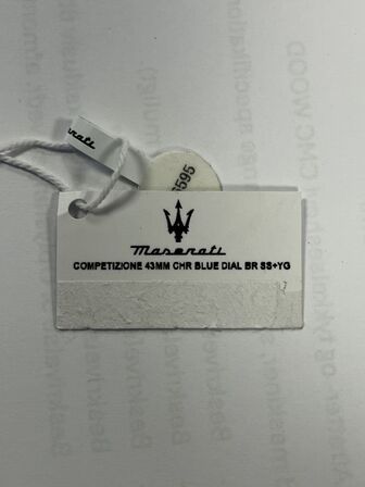 Armbåndsur  MASERATI COMPETIZIONE 43 MM CHR BLUE DIAL BR SS+YG