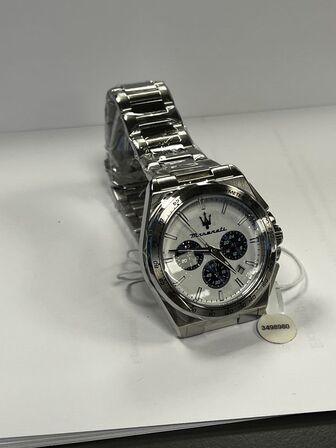 Armbåndsur  MASERATI VELOCITA 43 MM CHRO WHITE DIAL SS BR