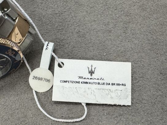 Armbåndsur  MASERATI COMPETIZIONE 43 MM AUTO BLUE DIA BR SS+RG