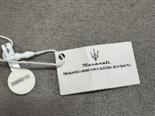 Armbåndsur  MASERATI TRAGURADO 45 MM CHR D GUN DIAL BLK+GUN PU