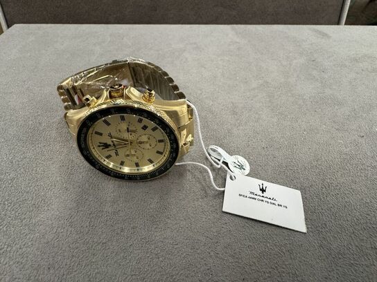 Armbåndsur MASERATI SFIDA 44 MM CHR YG DIAL BR YG