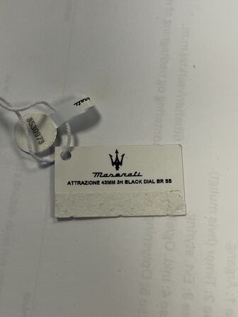 Armbåndsur  MASERATI ATTRAZIONE 43 MM 3H BLACK DIAL BR SS
