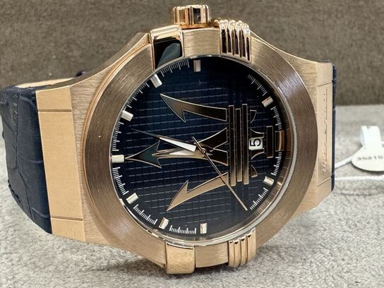 Armbåndsur  MASERATI POTENZA 42 MM 3H BLUE DIAL BLUE STRAP