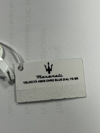 Armbåndsur  MASERATI VELOCITA 43 MM CHRO BLUE DIAL YG BR
