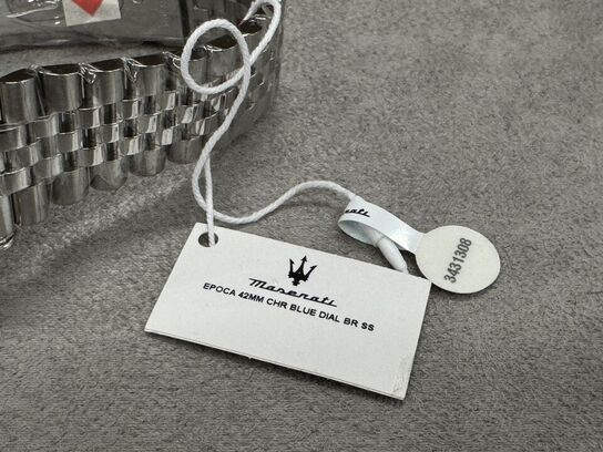 Armbåndsur  MASERATI EPOCA 42 MM CHR BLUE DIAL BR SS