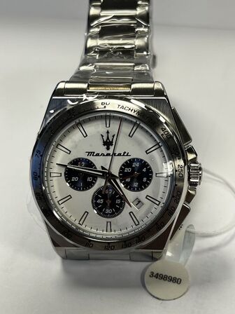 Armbåndsur  MASERATI VELOCITA 43 MM CHRO WHITE DIAL SS BR