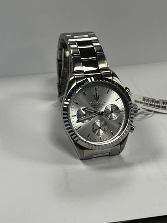 Armbåndsur  MASERATI COMPETIZIONE 43 MM MULT SILVER DIAL SS BR