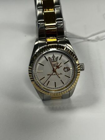 Armbåndsur  MASERATI COMPETIZIONE 31 MM 3H SILVE DIAL BR SS+YG