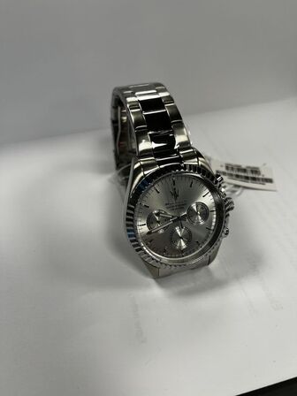Armbåndsur  MASERATI COMPETIZIONE 43 MM MULT SILVER DIAL SS BR