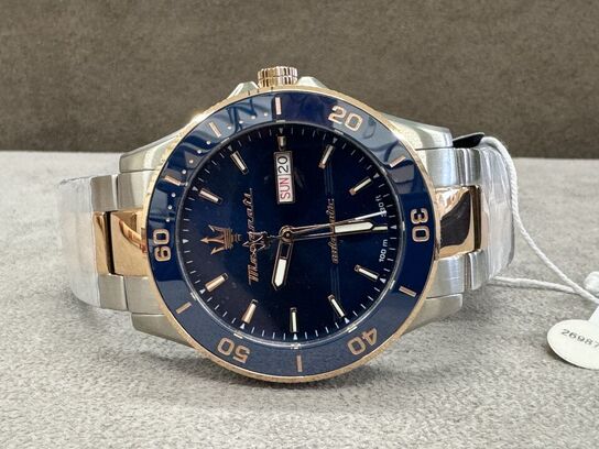 Armbåndsur  MASERATI COMPETIZIONE 43 MM AUTO BLUE DIA BR SS+RG