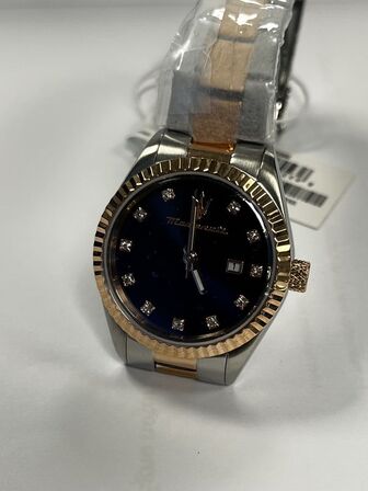 Armbåndsur  MASERATI COMPETIZIONE 31 MM 3H BLUE DIAL BR RG+SS
