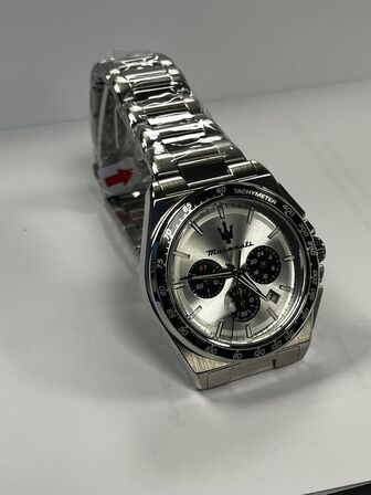 Armbåndsur  MASERATI VELOCITA 43 MM CHRO SILVER DIAL SS BR