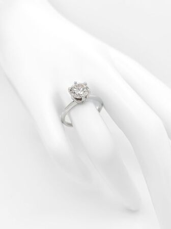 Diamant Ring 2.02 CT. 14 KT. Hvidguld (inkl. IGI Certifikat)