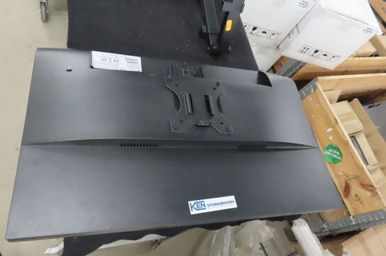 2 stk. Computerskærme samt dobbelt skærmholder