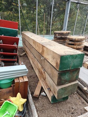 4 stk. Ege sveller str. 260 x 25 x 15