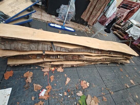 6 stk. Bøgetræsplanker str. 280 x 45 / 36 x 5,2