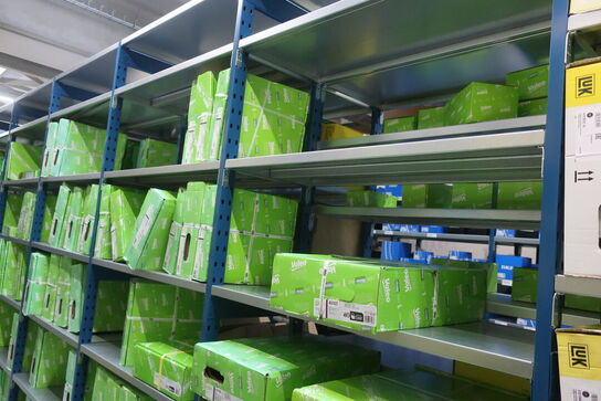 26 fag lagerreoler med indhold