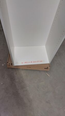 4 stk. usamlet højskabe H: 195,2 x B: 50 x D: 32,0