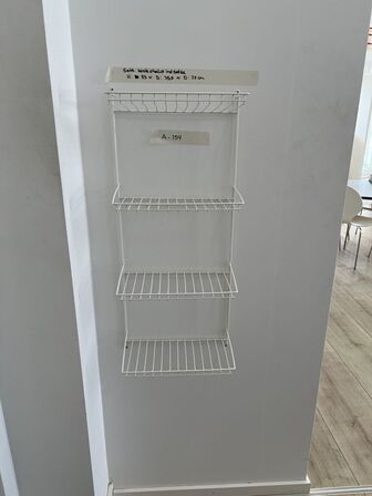 5 stk. Kosteskabsindsatse H: 83 x B: 35,5 x D: 28 cm