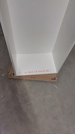 4 stk. usamlet højskabe H: 195,2 x B: 50 x D: 32,0