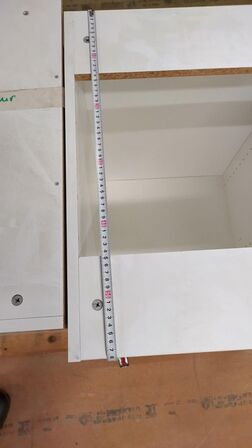 3 stk. skabe uden låge.