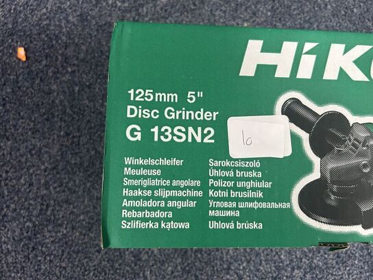 Vinkelsliber HIKOKI G 13SN2 med klinger