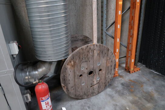 Div. vanger til pallereoler samt kabeltromle