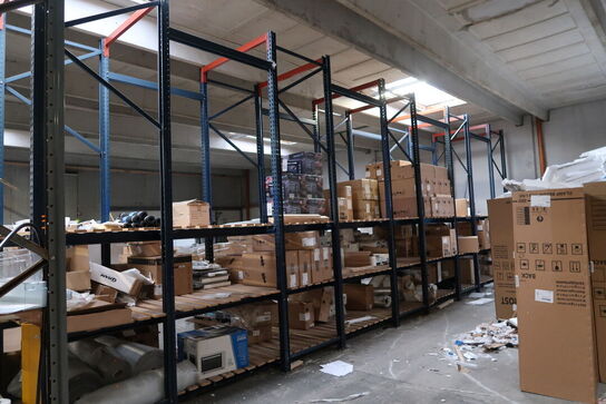 9 fag lagerreoler uden indhold