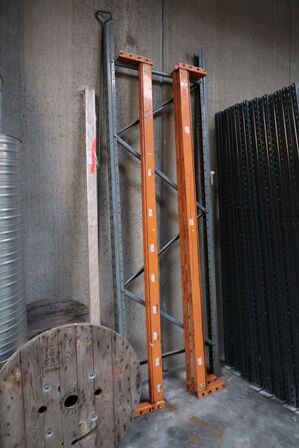 Div. vanger til pallereoler samt kabeltromle