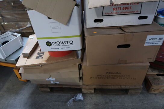 Palle med div. Elektronik og reservedele MIELE m.fl.