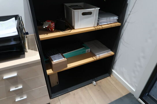 Skuffemodul samt reol uden indhold