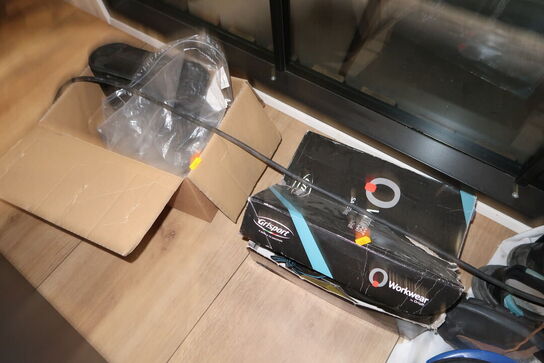 Kabeltromle, div. Sikkerhedssko m.m.