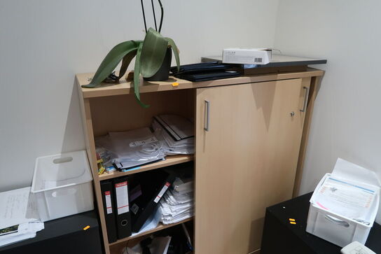 2 stk. skuffemoduler samt skab uden indhold